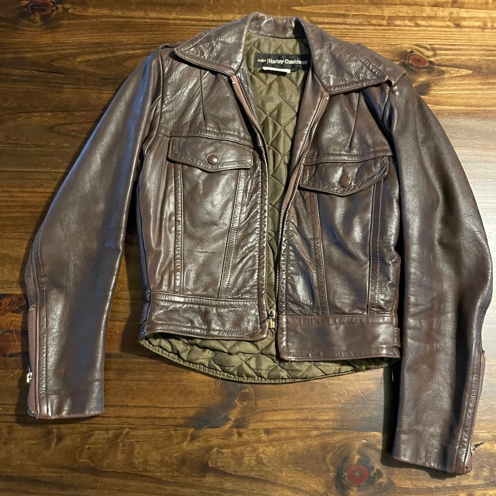 AMF Harley Davidson vintage Women’s leather jacket